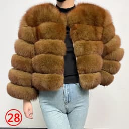 2026 Real Fox Fur Coat Women Winter Warm Luxury Natural Raccoon Fur Jacket Detachable Sleeves Female Vest Furry Coats