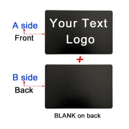 86x54x0.4mm Personalize Your Logo Text Aluminium Plate Custom Badge Adhesive Tape ID Door Wall Mailbox Business Card Name Tag