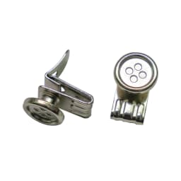 Melo Tough Movable No Sew Button End Brace Suspender Button Clips Set of 7 Pack