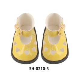 5.5CM PU Leather Mini Doll Shoes For 14 Inches American Doll Boots Hollowing Heart Bow Shoes For 35Cm Baby Girl,Lise,Nancy Dolls