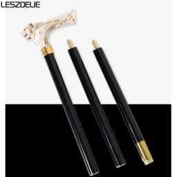 92cm Tiger-Head With Luxury Pattern Handle Black Stick Men German Beech Wooden Walking Stick Women Fashionable Decorative Canes