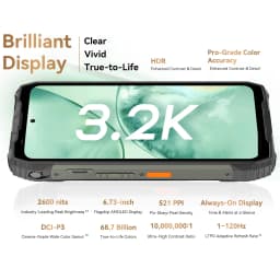 Blackview XPLORE 2 Projector 5G AI Rugged Smartphone, 6.73" 3.2K AMOLED Display, 50MP Camera, 20000mAh, Outdoor Mobile Phone NFC