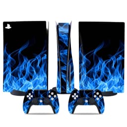 Sticker for PS5 Disk Console and 2 Controller Vinyl Decal Decorative Wrap Cover for Game Skin