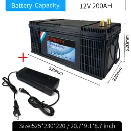 LiFePO4 Lithium Iron Phosphate Battery with BMS, 12V, 24V, 36V, 48V, 100Ah, 120Ah, 200Ah, for Golf Cart, EV, RV, Solar Energy
