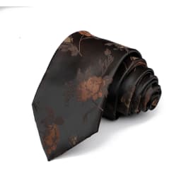 New Men's High Quality 8cm Flower Fish Pattern Jacquard Tie Paisley Polyester Necktie Office Business Party Accessories Gift