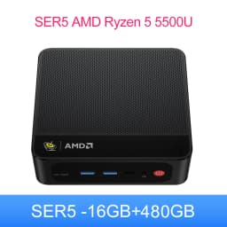 Beelink Mini PC SER 5 SER5 MAX AMD Ryzen R7 7735HS R5 5500U Desktop Gaming Computer WiFi 6 1000M M.2 2280 NVMe SSD 4K 60Hz