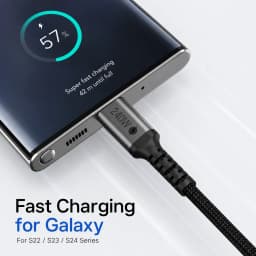 240W USB C to USB C Cable, PD3.1 Fast Charging Type C Cable Nylon Braided for MacBook Pro Air iPad Pro Laptop