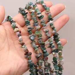 19 Kinds Natural Semi-precious Stone Unshaped Stone Aquamarine 3x5-4x6mm For DIY Necklace Earrings Accessories Gift Length 40cm