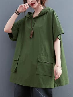 plus Size Loose Fit ort Sve Women's T-irt Korean Sle Belly Covering Slimming Top Summer Trendy plus Size Sister