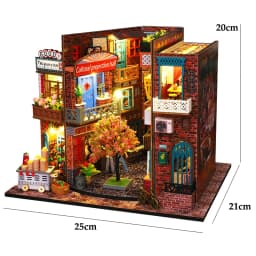 DIY Wooden Miniature Building Kits 3D Puzzles Castle Casa Doll Houses With Furniture Lights Dollhouses For Friends Birthday Gift