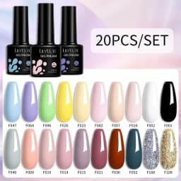 LILYCUTE 12PCs 7ml Nude Brown Red Nail Gel Polish Set Semi Permanent UV Gel For Nail Art Manicure Soak Off Gel Nail Polish Kit