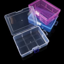 1pcs Transparent Plastic Storage Boxes For Jewelry Hardware Accessories Small Items for DIY Jewelry Beads Crafts Container Box