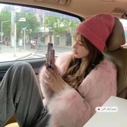 Korean Style Short Fur Jacket Women's Slimming Fashionable Warmth V-Neck Thickened Synthetic Leather Coat for Autumn Winter