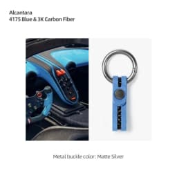 Make of Alcantara Car Key Chain Case Carbon Fiber For Audi A4 B8 A5 A3 8Y A6 A7 Q3 Q5 Q7 TT TTRS Decor Keychain Ring Accessories