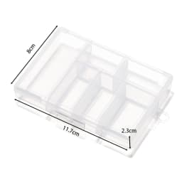 6/10/15/24/28 Grids Transparent plastic storage box beads Organizer Container For DIY Crafts Earing Jewelry Storage Case Display