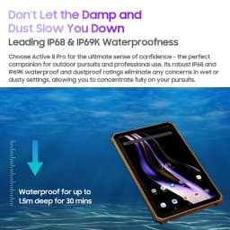 Blackview Active 8 Pro Tablet PC 10.36" 2.4K Display Android 14 Helio G99 Octa Core Google Play 8GB+256GB 48MP Cam 22000mAh 33W