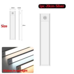 LED Under Cabinet Lights Motion Sensor Led Lamp Wireless Rechargeable Night Light for Bedroom Kitchen Cabinet Indoor Lighting