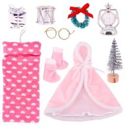 Christmas Doll Accessories Set For Babi 30 CM Doll Clothes Dress For Elf Doll,Toys For Girls,Free Shipping,Christmas Gift