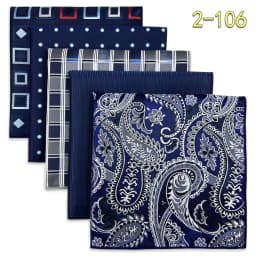 5 Pack Mens Suit Pocket Square Handkerchief Set Various Hanky Lot Classic Gentlemen Wedding Gift Accessories Large Dropshipping
