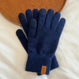 Autumn Winter Man Keep Warm Touch Screen Solid Simple Style Knitted Gloves Elasticity Thin Not Bloated All Match Fashion Elegant