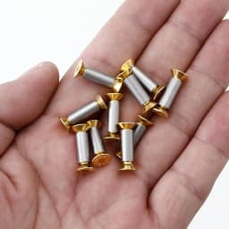 10Pcs Knife Handle Bolt Rivets Screw Fastener Nut Hex Flat Head Screws DIY Material Knives Maker Screws for Fixing Blade Knife