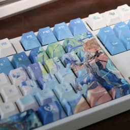 Cartethyia Keycap Anime Keycap Wuthering Waves PBT DYE Sublimation Cherry Keycaps Cartoon Gaming Cartethyia Key Cap for 104 108