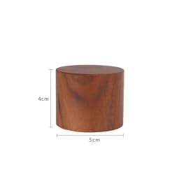 Wooden Round Block Cone Jewelry Display Stand Rings Gemstone Jewellery Holder Case Bracelet Storage Earring Shelf