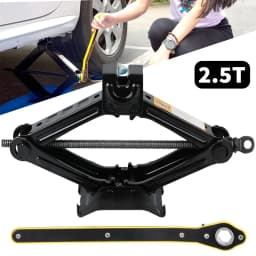 Car Scissor Jack 1.5T/2.5T Portable Labor-saving Hand-cranked Car Jack Auto Repair & Tire Replacement Tool for Car SUV