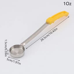 Stainless Steel Sauce Spoon With Long Rubber Handle Anti-Hot Pizza Spread Ladle Measuring Soup Spoon Kitchen Cooking Tableware