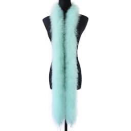 50 Grams Soft Leather Powder Turkey Feather Boa 2 Yards Natural Turkey Plumes Scarf for Party Costume Clothing Shawl Decoration