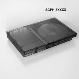 Bitfunx Translucent Black Purple Replacement Case for PS2 Slim Game Console