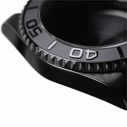 Black Brushed Bezel Watch Case with Sapphire Crystal Water Resistant for NH35 Nh36 Nh34 Automatic Mechanical Movement SKX Mods