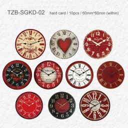 JIANWU Time Scale Series Vintage Clock Landscape Material Collage Scrapbooking Sticker Creative DIY Journal Stationery