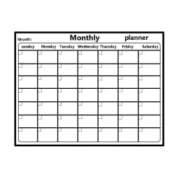 5Pcs/Set Electrostatic Wall Planner - Magnetic Whiteboard Stickers with Weekly/Monthly Study Organizer