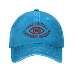 Vintage 1984 Make Orwell Fiction Again Baseball Cap Men Women Distressed Denim Sun Cap Dystopian World Outdoor Adjustable Hats