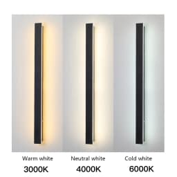 IP65 Waterproof Long LED Wall Lamp 110V 220V Outdoor Garden Villa Porch Indoor Decor Lighting Exterior Wall Sconce