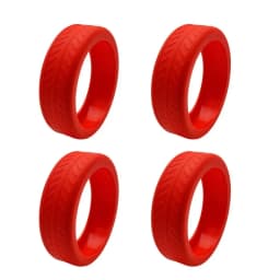 4/8Pcs Pure Color Luggage Wheels Protector with Silent Sound Silicone Suitcase Wheels Protection Cover Reduce Wheel Wear Noise