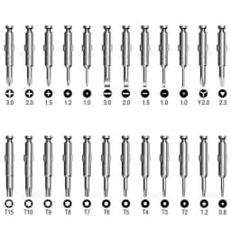 25 in 1 Precision Screwdriver Set Multifunctional Torx Screwdriver Bits Repair Tool Kit for Cell Phone Tablet PC Laptop Watch Eyeglass Electronic Device Camera Game Console DIY Fixing Hardware Hand Tools