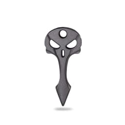 Multi-functional Skull Metal EDC Necklace with Paracord, Alloy Pendant, Portable Emergency Survival Tool for Outdoor Camping