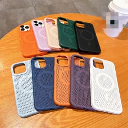 Cooling Heat Dissipation Magnetic Phone Case For iPhone 18 17 16 15 14 13 12 11 Pro Max Breathable Hard Back Cover For Magsafe