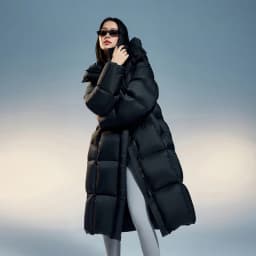 BOSIDENG Winter 90% Duck Down Jacket for Women X-long outwear detachable hat Windproof water-resistant mite resistant