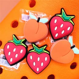 Original Various Fruit Designer Shoe Charms 5pcs/lot Clog Buckle Accessories Luxury Upper Jewelry Decorations Gift Preferred