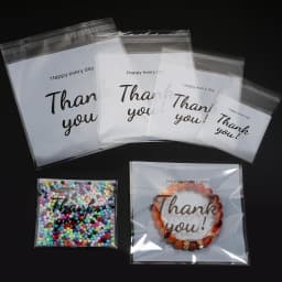 100pcs/lot 4 Sizes Thank You Printed OPP Self-sealing Bags Small Gift Bags For Candy Jewelry Display Packaging Party Decoration