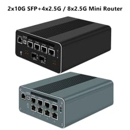 Robust Firewall Appliance Intel I7-1260P I5-1250P I3-1215U 8505 Mini PC 2X10G SFP 4x2.5G LAN 2*SATA3.0 Proxmox PfSense OPNsense