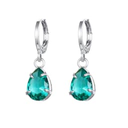 CRMYA Silver Gold Filled Dangle Earrings For Women CZ Zircon Long Water Drop Earring Men Jewelry Circle Ear Ring Wholesale