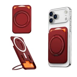360 Rotating Ring Stand For Magsafe Magnetic Card Holder Wallet Case For iPhone 17 Pro Max 16 15 For Samsung S25 S26 Ultra