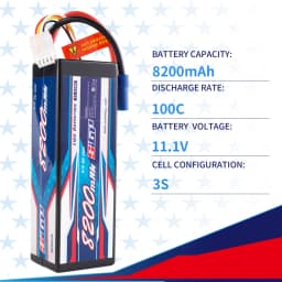 SIGP Lipo Battery 2S 3S 4S 11.1V 14.8V 7.4V RC Lipo 5300mah 6100mah 7300mah 8200mah Hardcase EC5 Deans T XT60 RC Parts