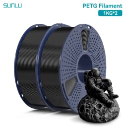 SUNLU 2KG 3D PLA/PETG/PLA PLUS/Clear Filament 1.75mm 2Roll 1KG 3D Printer Neatly Wound Filament for 3D Printer & 3D Pen