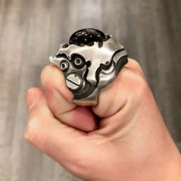 Domineering Tiger Eye Stone Rings Irregular Special-shaped Goth Punk Rings Engagement Wedding Ring Party Jewelry Accessories