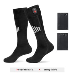 Heated Socks Winter Warm Snowmobile Skiing Heated Socks With Battery Case Outdoor Sport Thermal Heated Foot Warmer Ski Sports